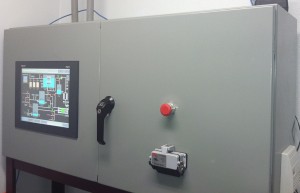 ProChem, Inc. HMI in PLC cabinet for the automation control system with web-based remote monitoring